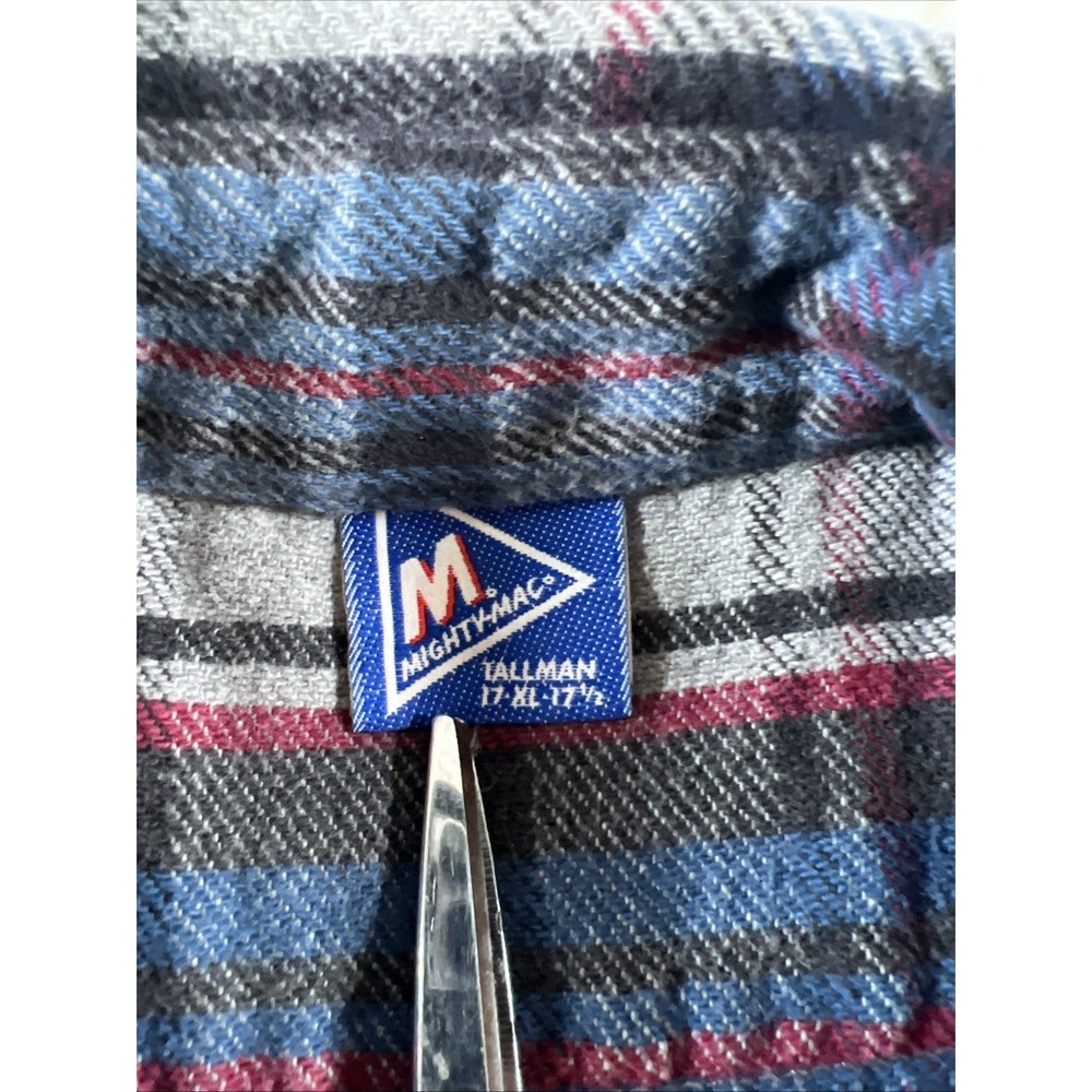 Vintage‎ Mighty Mac Board Shirt Mens XL Heavyweight Flannel Made in USA 80s - Picture 3 of 6